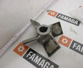 Турбина 4-лопастная
Turbine 4 blades pos.5 drawing 140Q 001
for mixer mod. PV 40 Item 51-AG-1005 bau msr